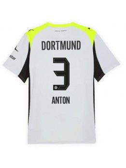 Billige Borussia Dortmund Waldemar Anton #3 Bortedrakt 2025-26 Kortermet